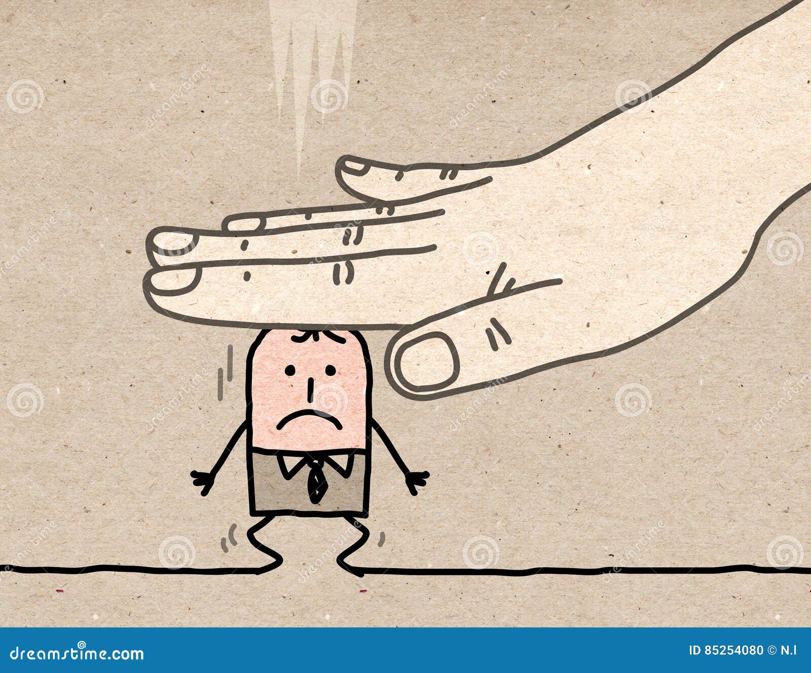 Big Hand - under pressure stock illustration. Illustration of cartoon - 85254080 Big Hand - under pressure stock illustration. Illustration of cartoon - 85254080