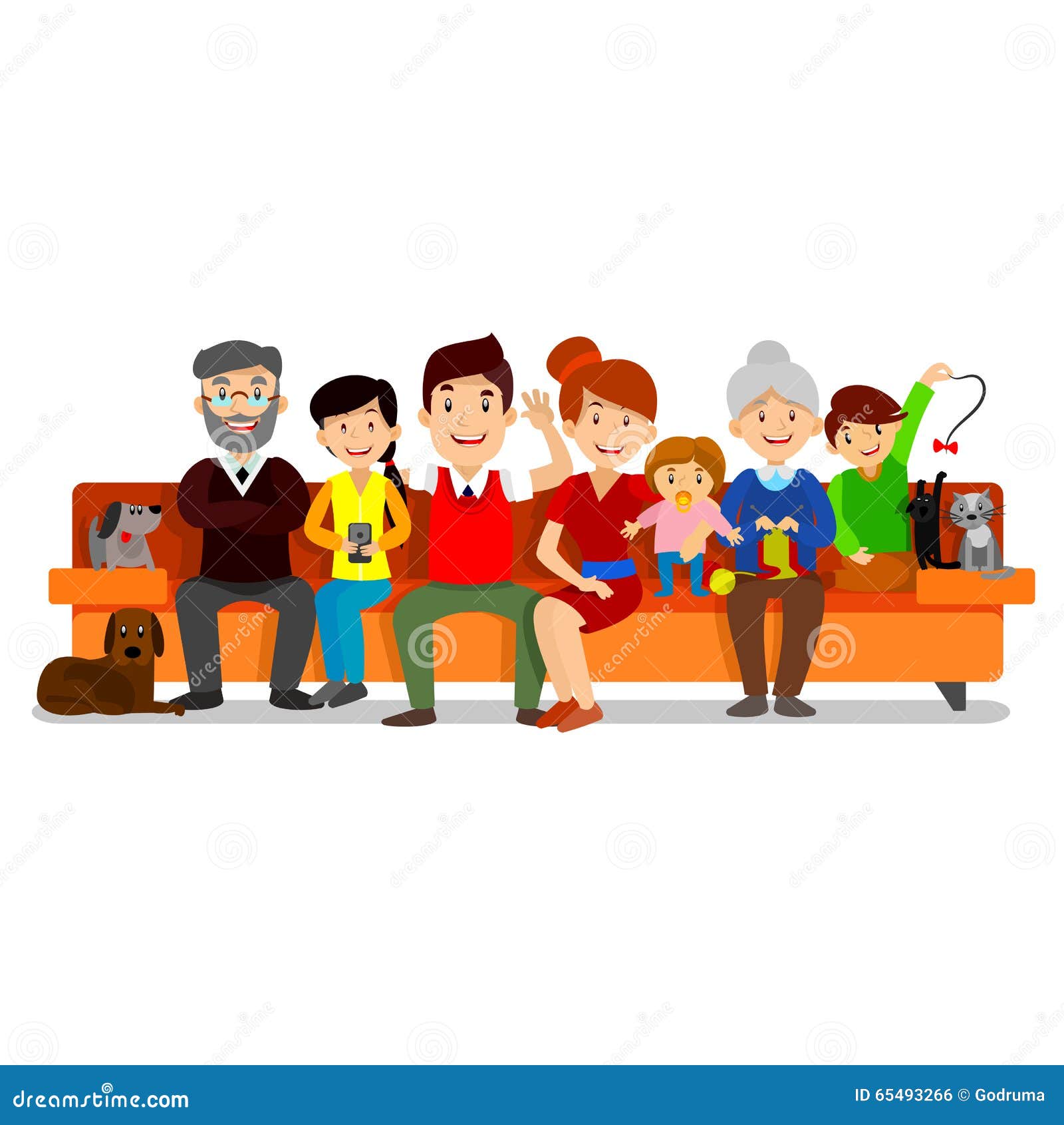 extended family icon clipart