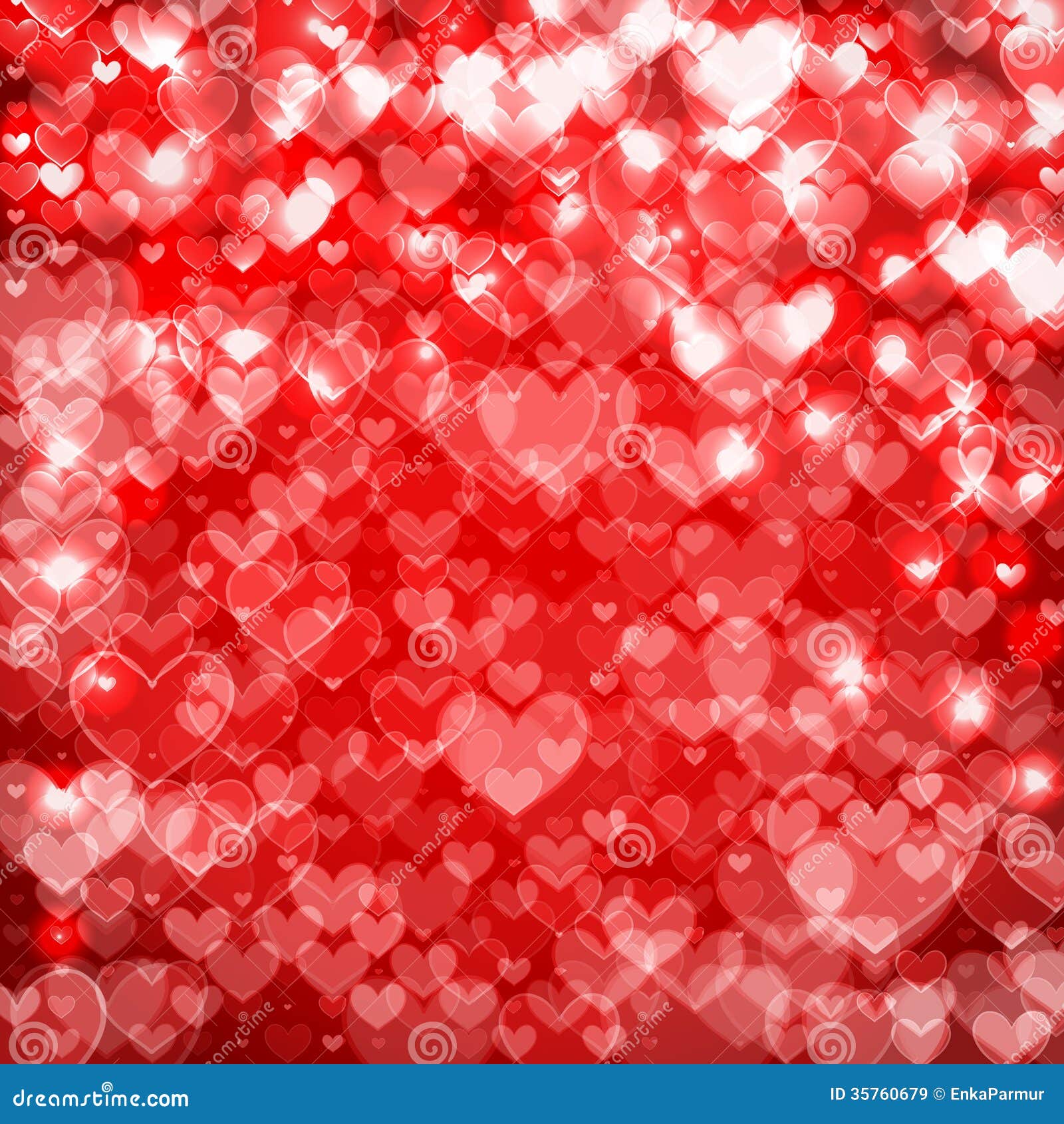 Big Hearts Red Abstract Background Sparkling Royalty Free ...