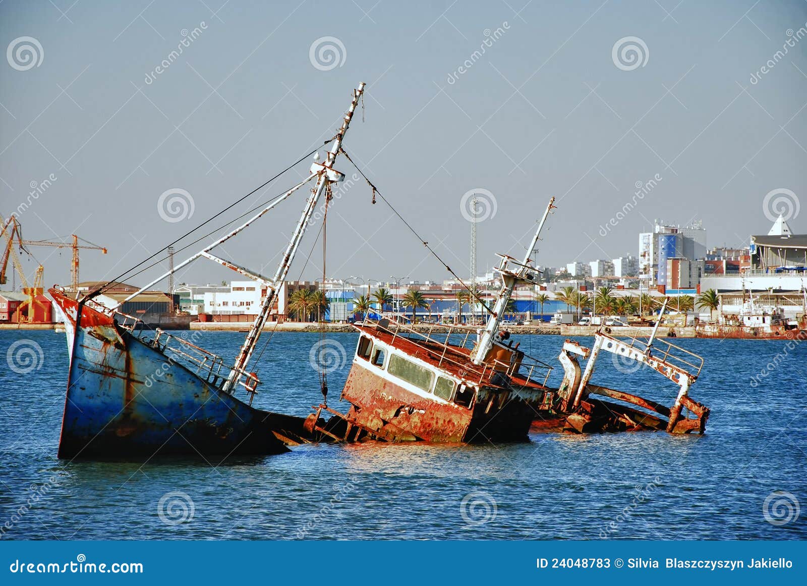 Big Historic Spanish Ship Wreck Stock Image Image of sport, coast