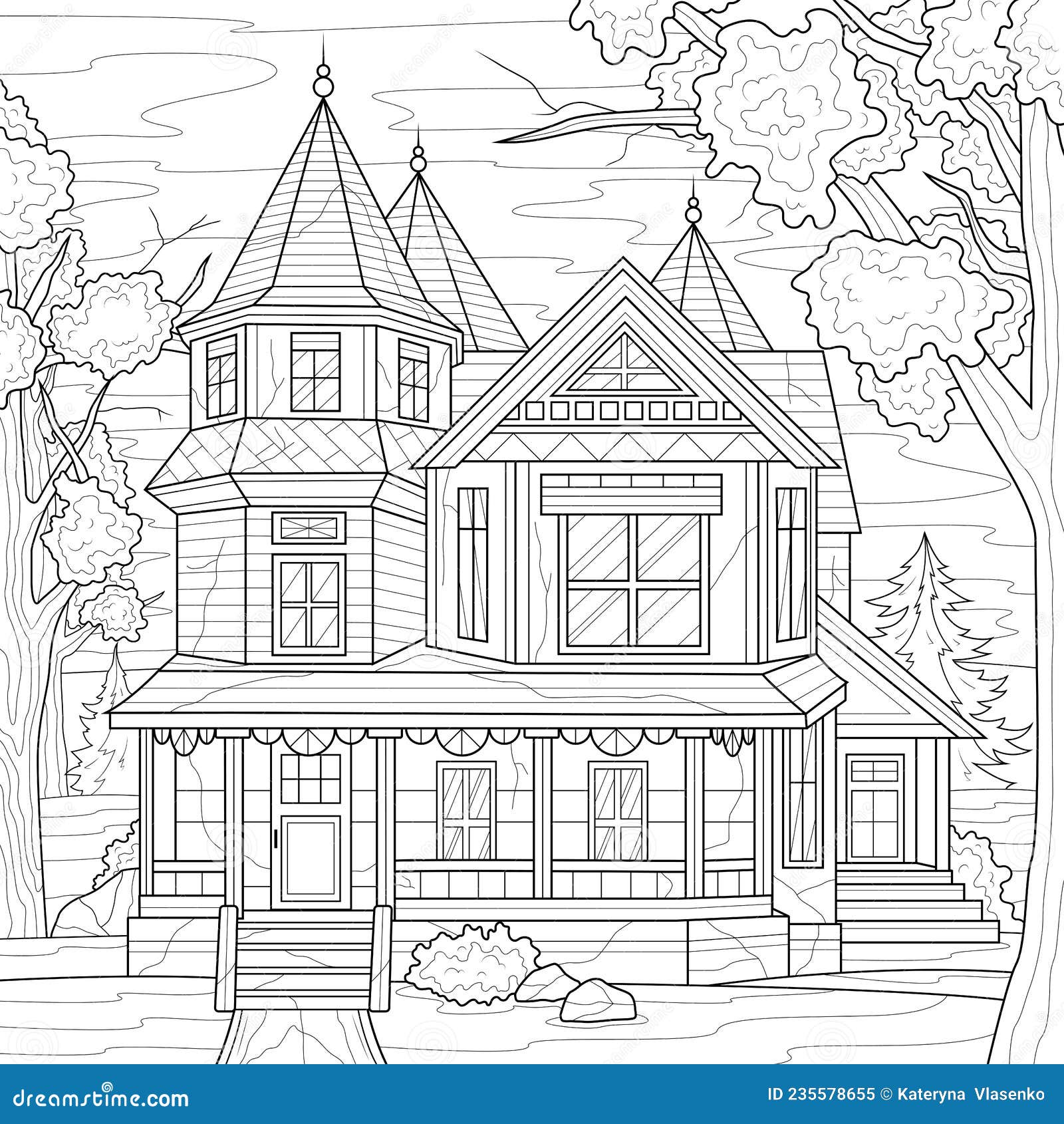 Coloring House Stock Illustrations – 12,946 Coloring House Stock