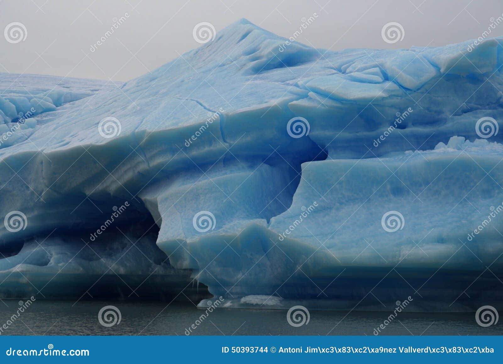 big iceberg in los glaciares national park, argentina