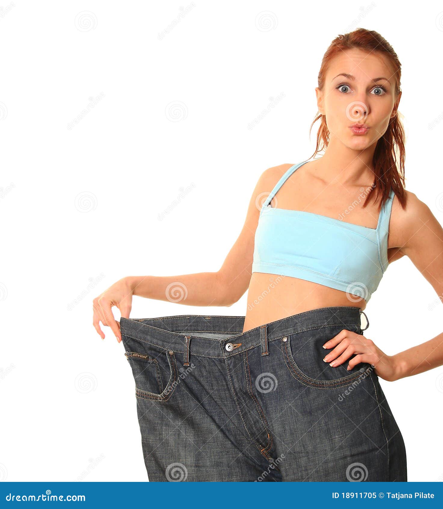Big jeans stock image. Image of beautiful, hair, person - 18911705