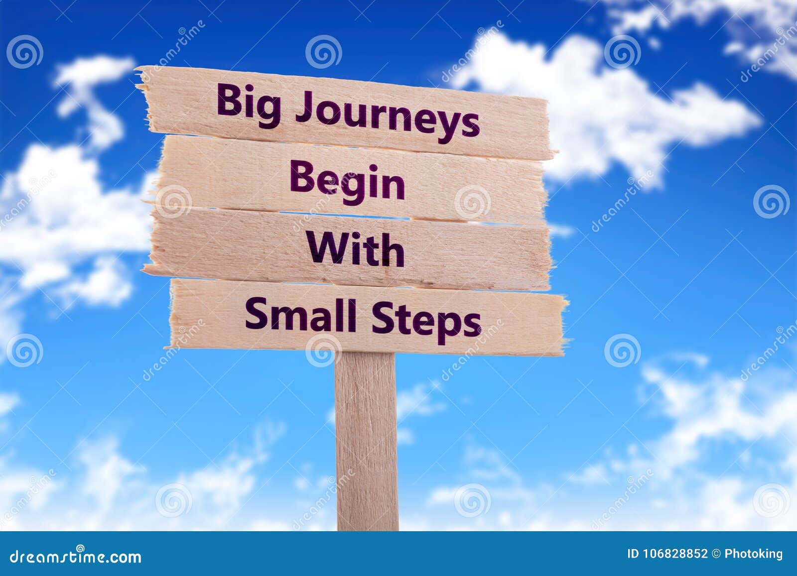 big journeys begin with small steps
