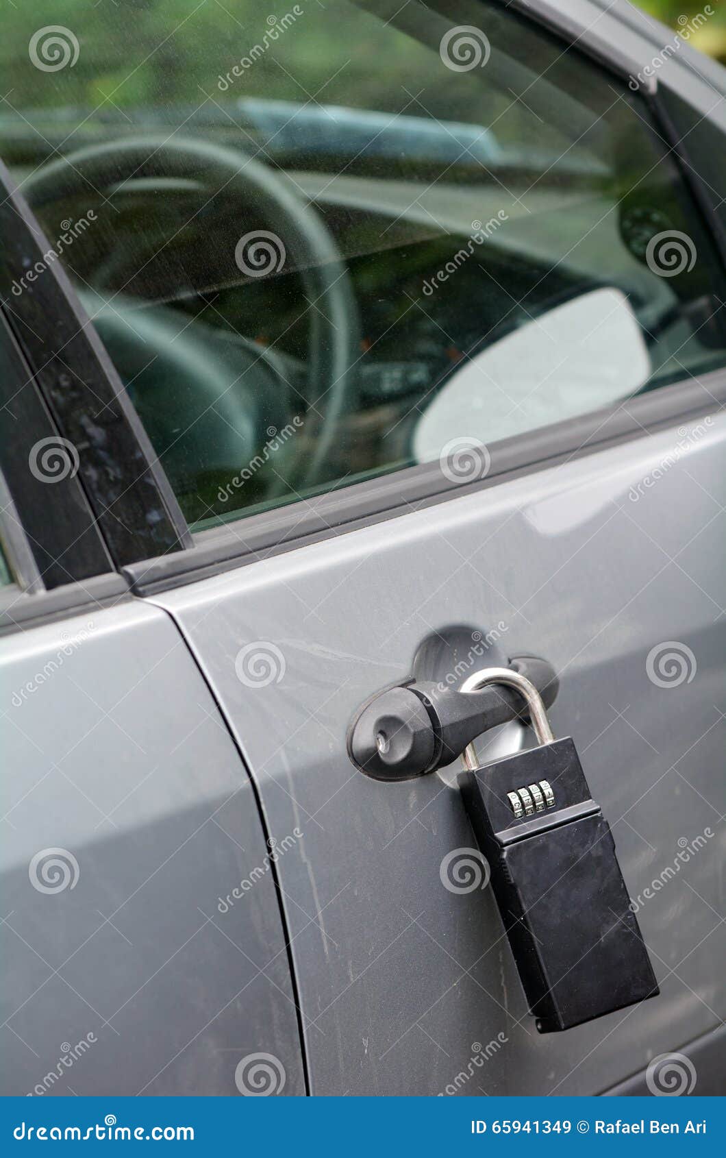Big lock on a car door stock image. Image of auto, door 65941349