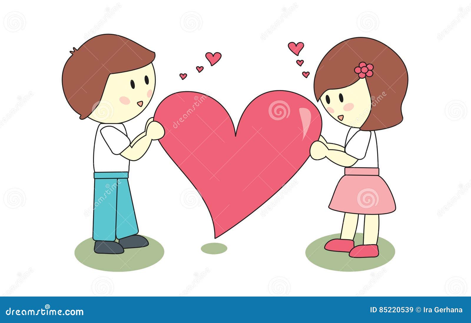 Big Love stock illustration. Illustration of caring, together 85220539