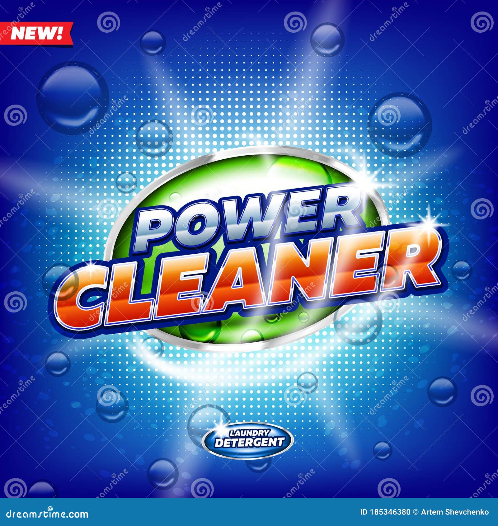 Laundry Detergent Product Logo Template. Best for Label Production, Packaging and Advertising