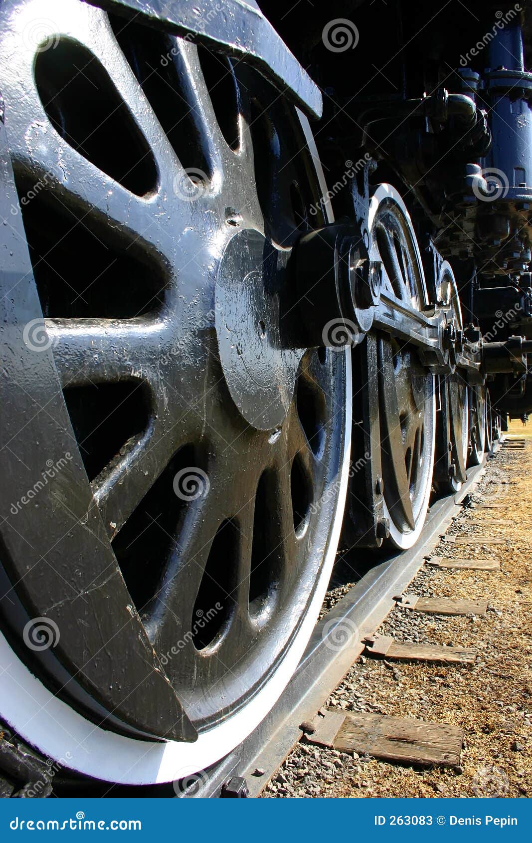 Big Old Wheels stock image. Image of rail, train 263083
