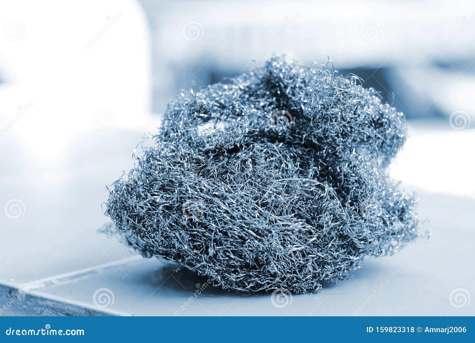 Big Old Steel Wool for Cleaning Stock Photo Image of background