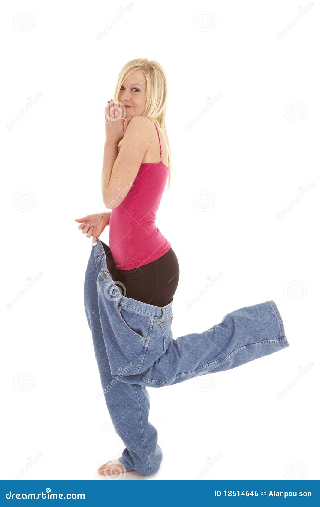 Big pants fall sideways stock photo. Image of loss, background - 18514646