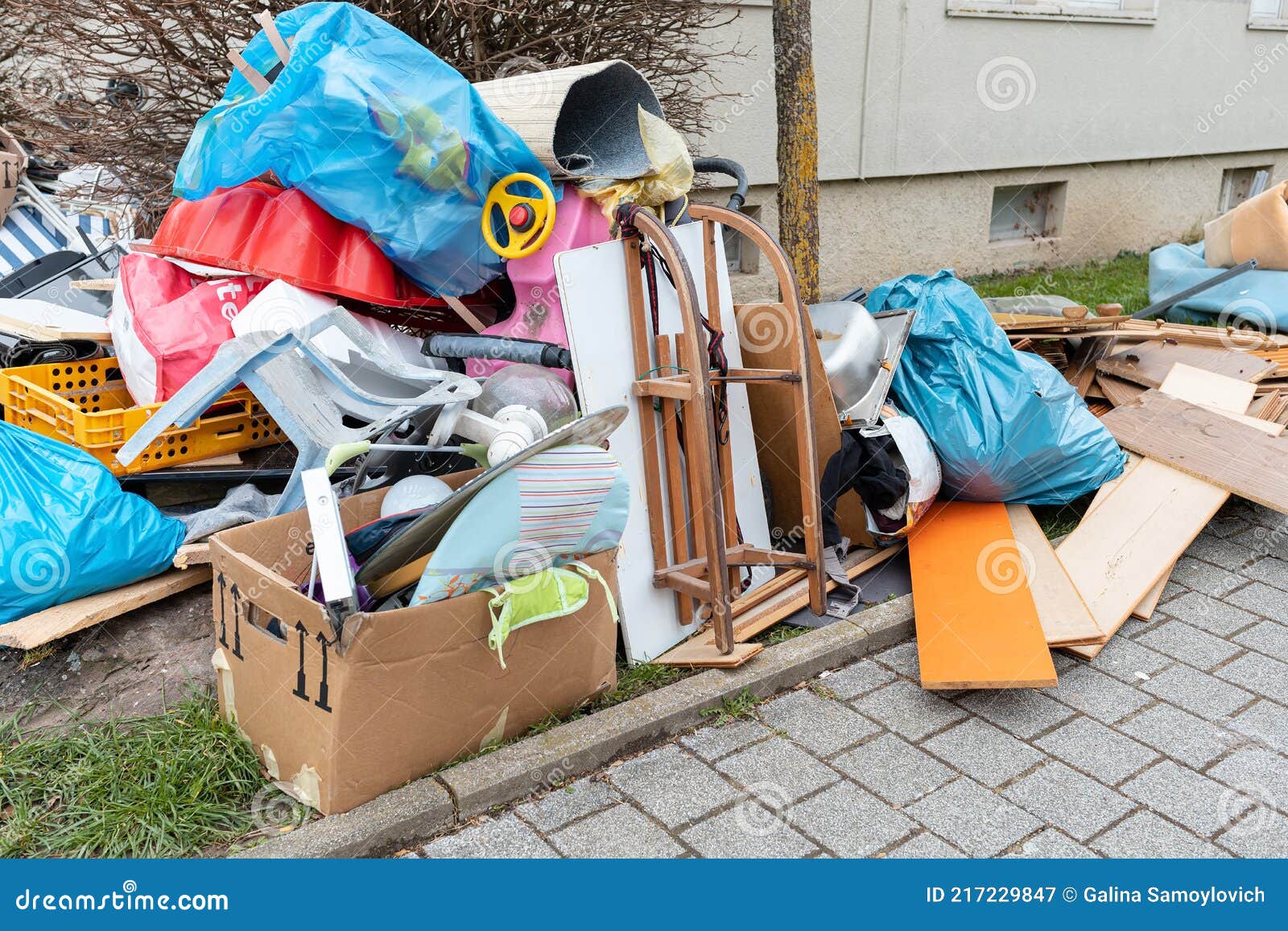 Big Pile of Broken Furniture Stock Image Image of dumping, ground