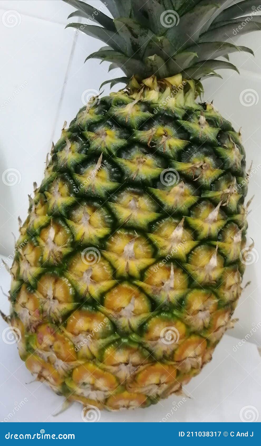 A big pineapple stock image. Image of flower, design 211038317