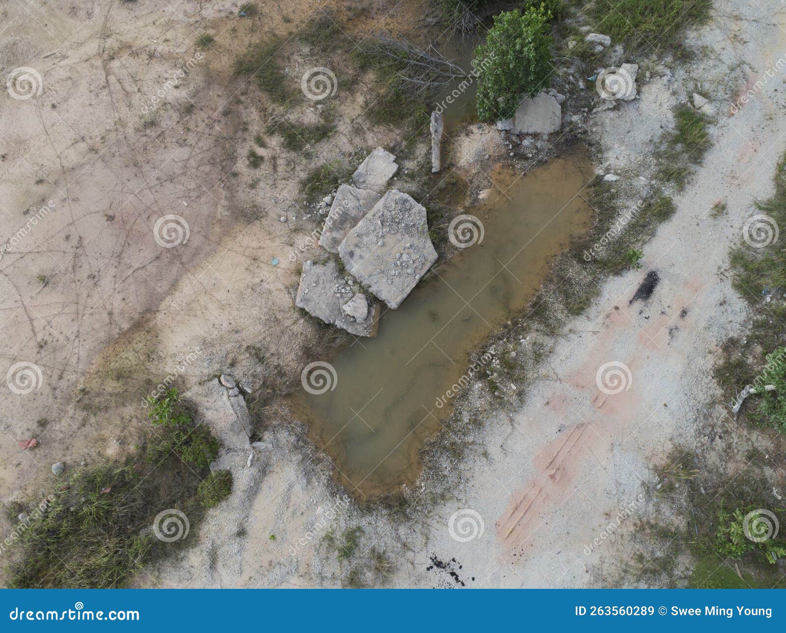 the-big-pothole-on-the-isolated-or-vacant-land-stock-image-image-of