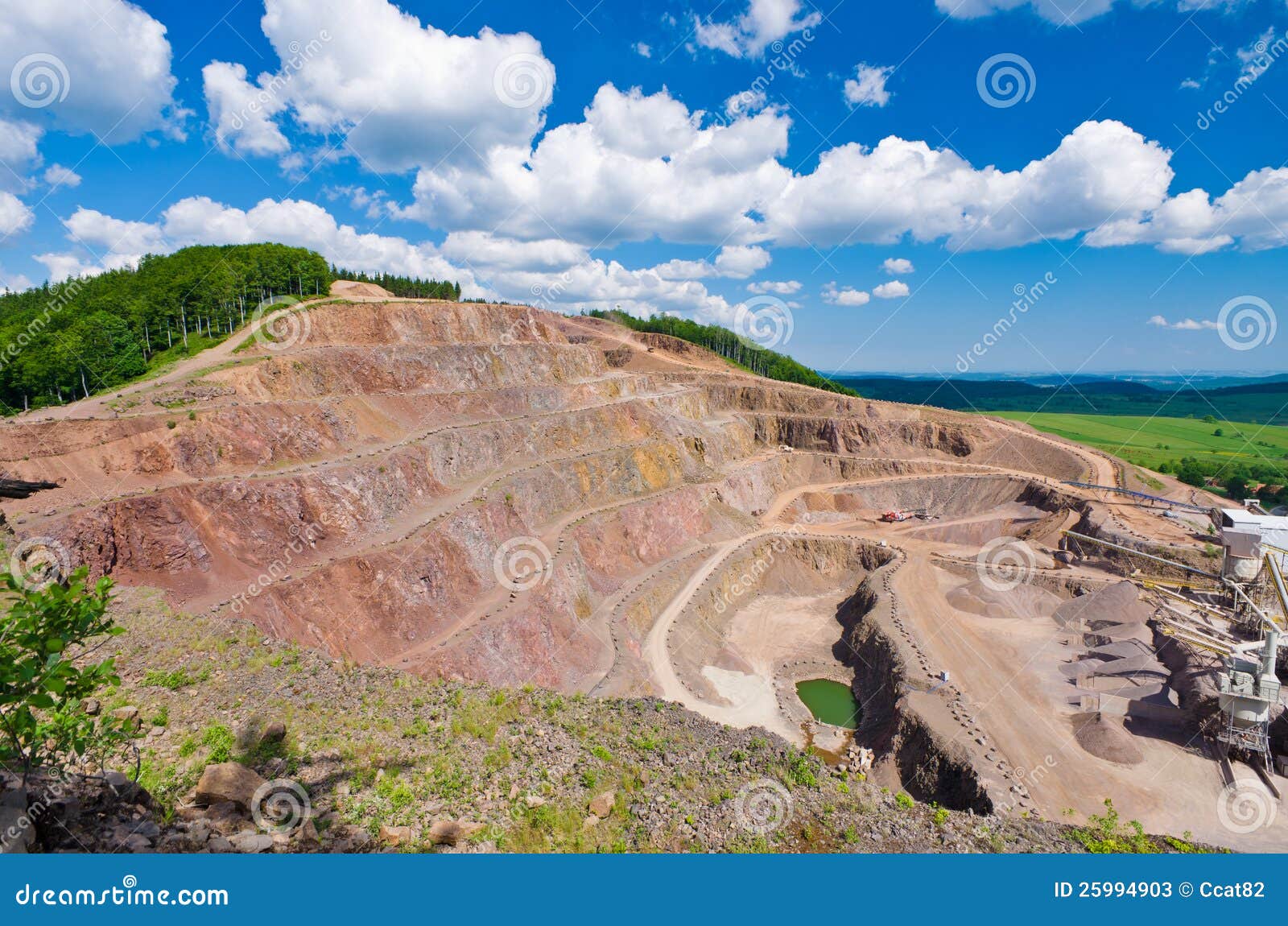 Big quarry stock image. Image of environmental, mountain 25994903