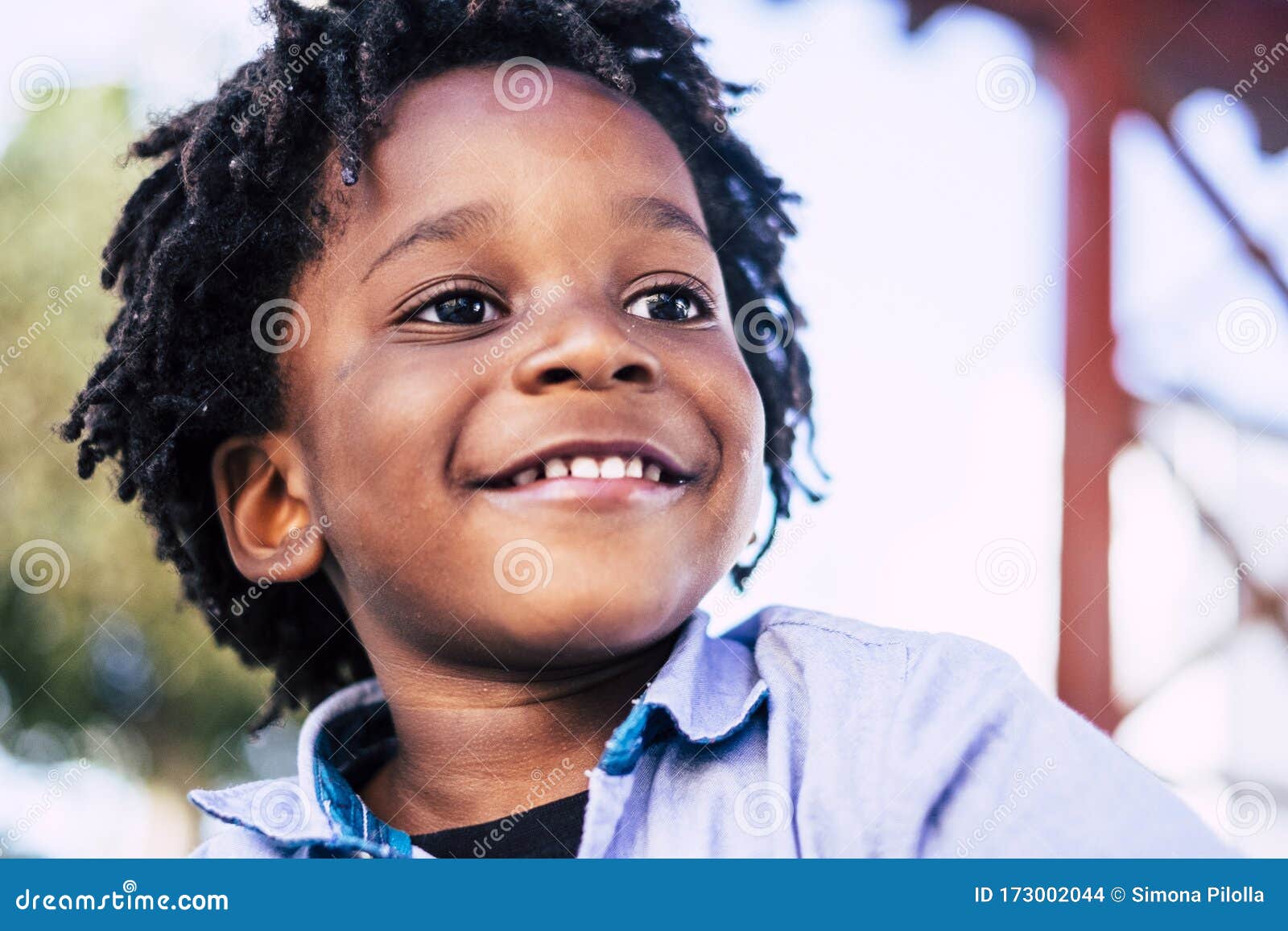 Big Real Smile from Young Happy Black Afro Boy - Playful Kids Have Fun -  Joyful African Boy Concept - Dreadlocks Children Smile Stock Photo - Image  of culture, mixed: 173002044