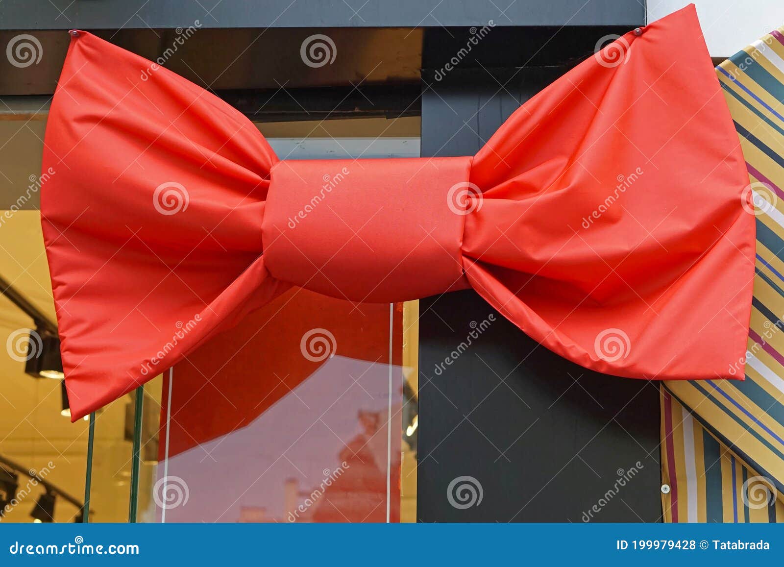 Big red bow stock photo. Image of exterior, color, knot 199979428