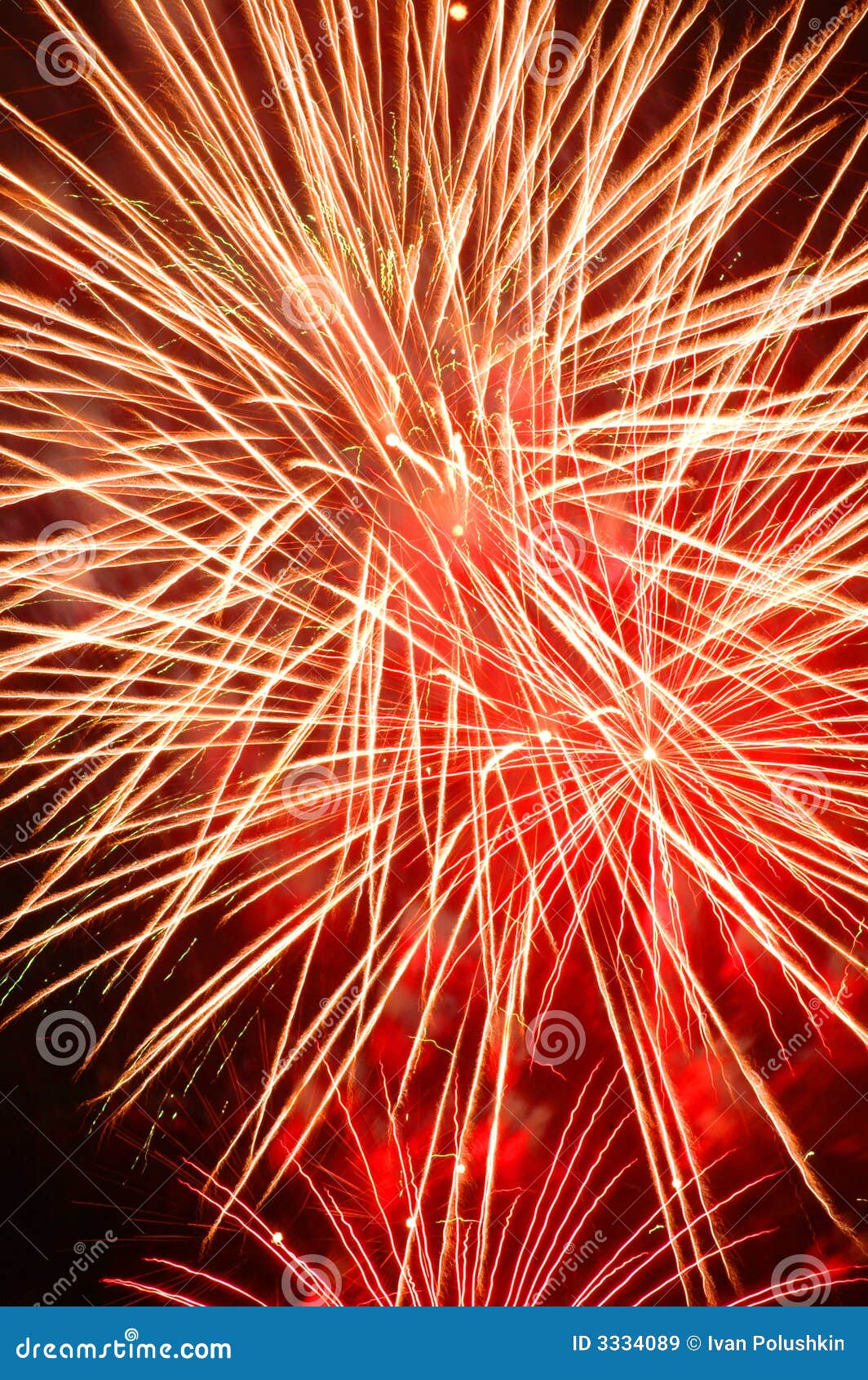 Big red firework stock illustration. Illustration of color - 3334089