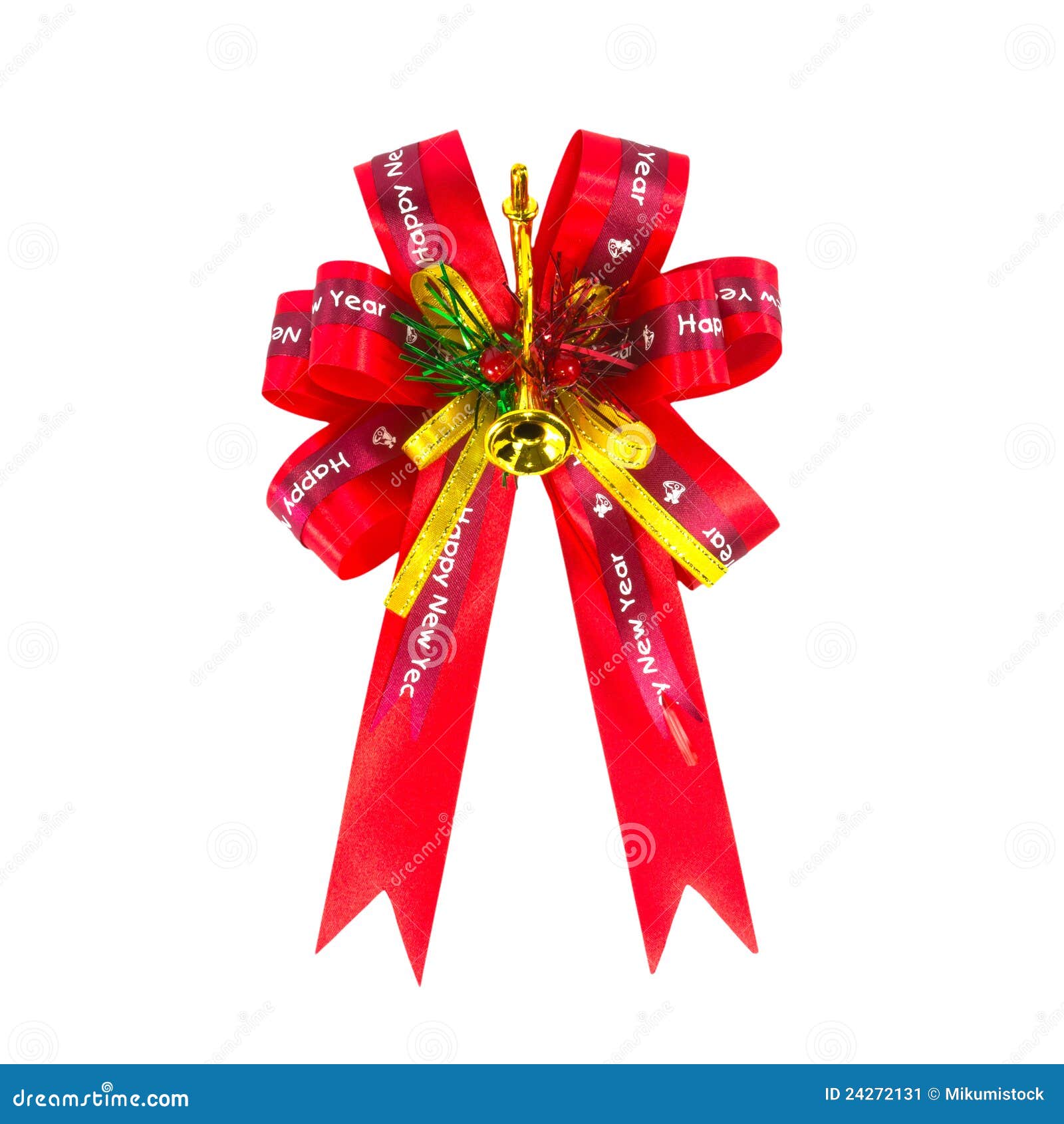 Big red gift bow stock image. Image of artistic, event 24272131