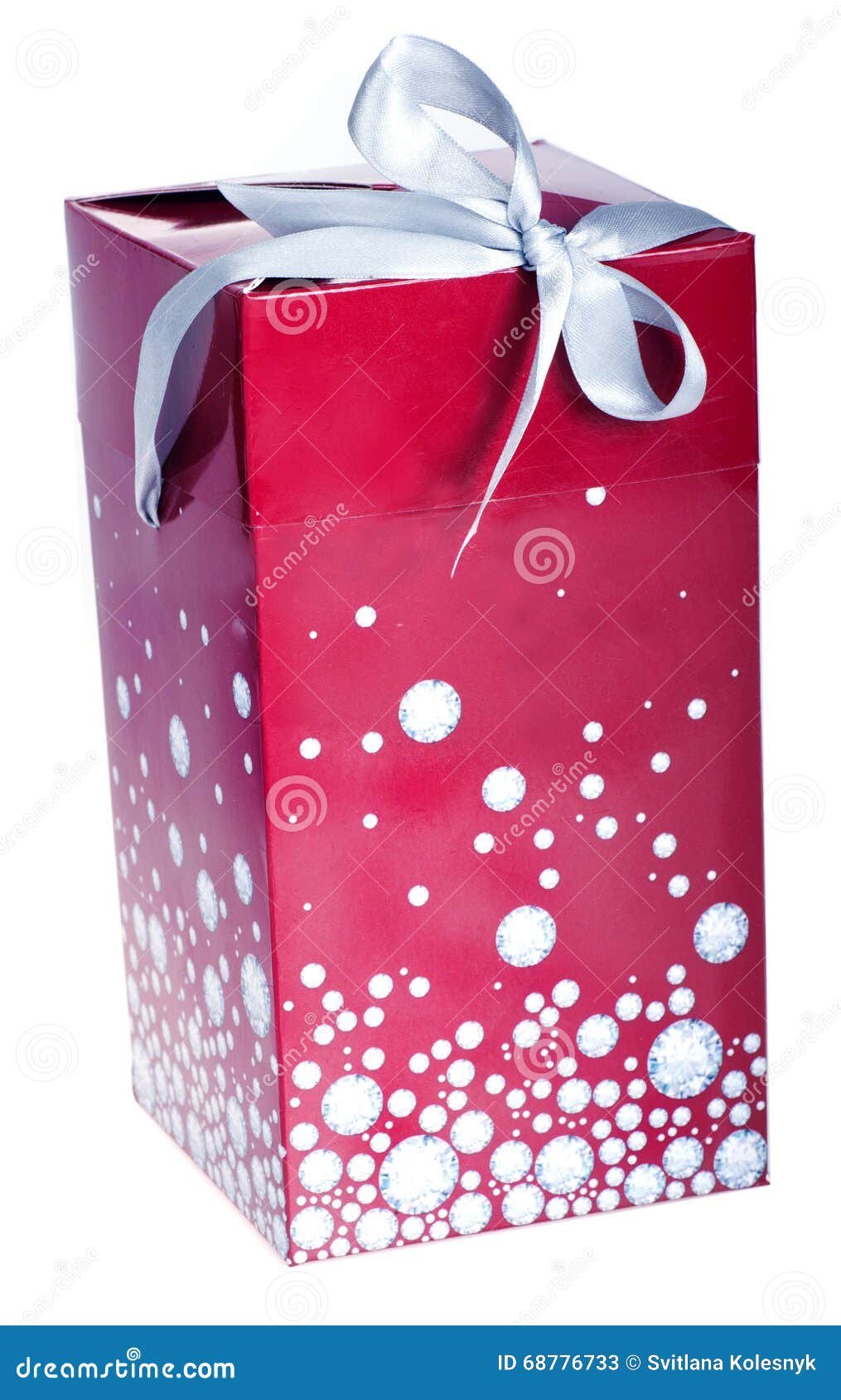 Big Red gift box stock image. Image of decoration, year 68776733