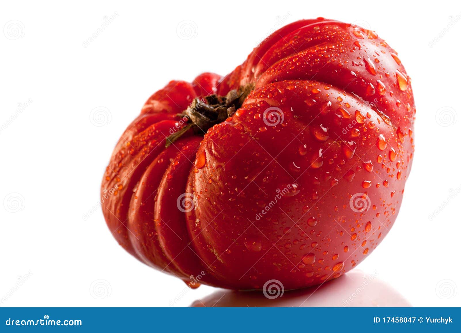 Big Red Tomato Isolated Over White Stock Image Image of fruit, cuisine 17458047