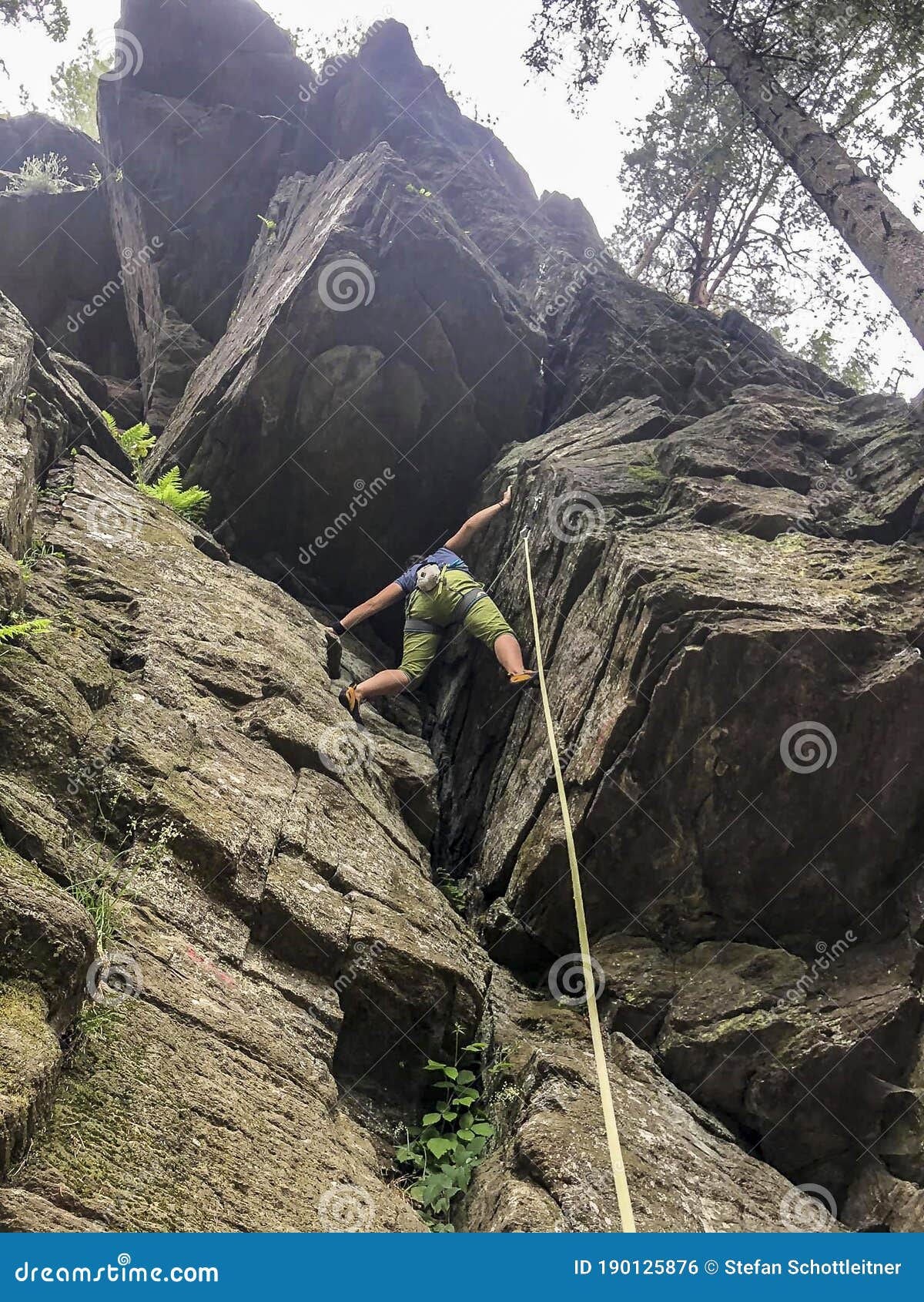 A big rock for climbing stock photo. Image of rock, tree 190125876