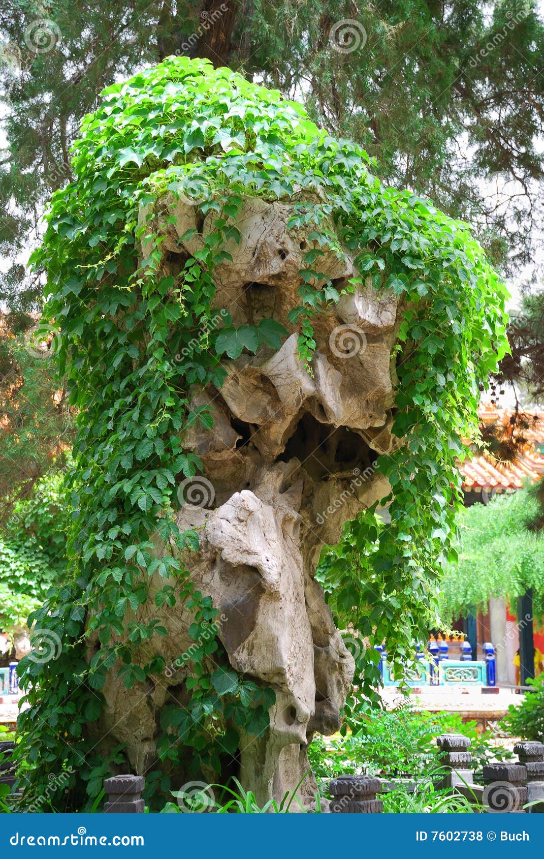 Big rock in garden stock photo. Image of scenics, nature - 7602738