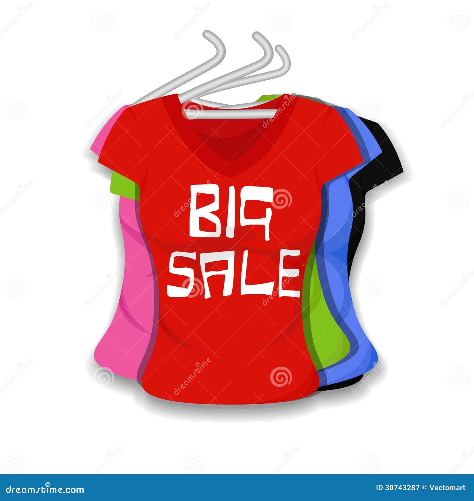 Big Sale on Apparel stock vector. Illustration of flyer - 30743287