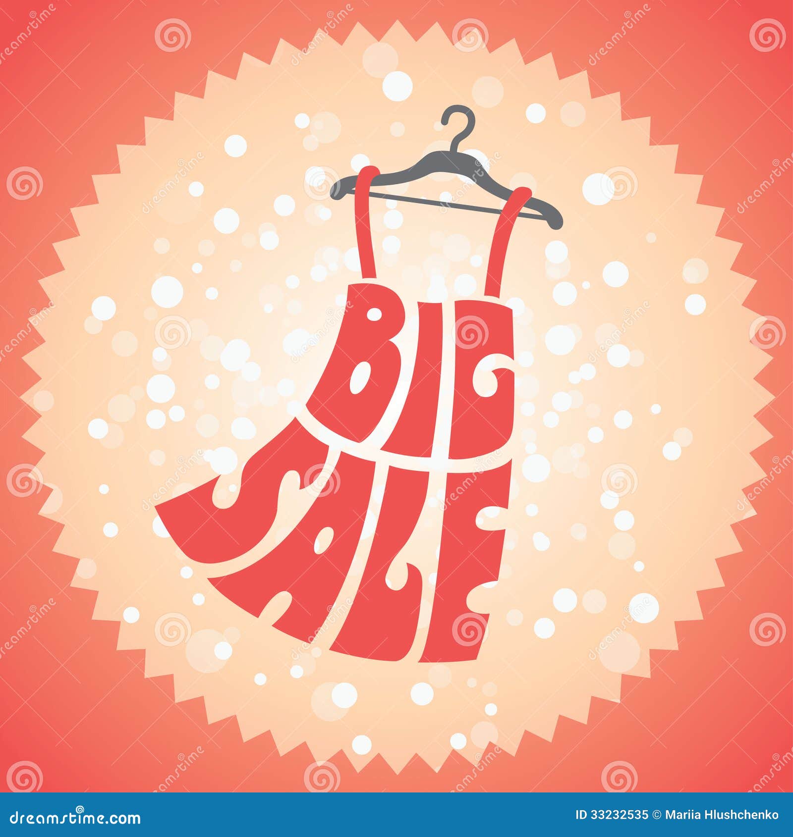 Big sale stock vector. Illustration of dress, store, female - 33232535