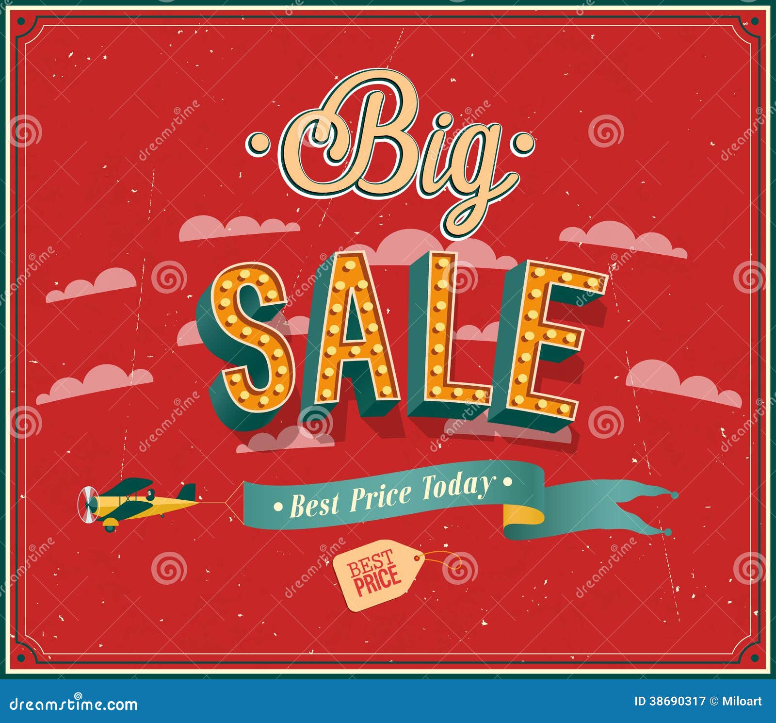 Big Sale Typographic Design. Stock Vector Illustration of quality