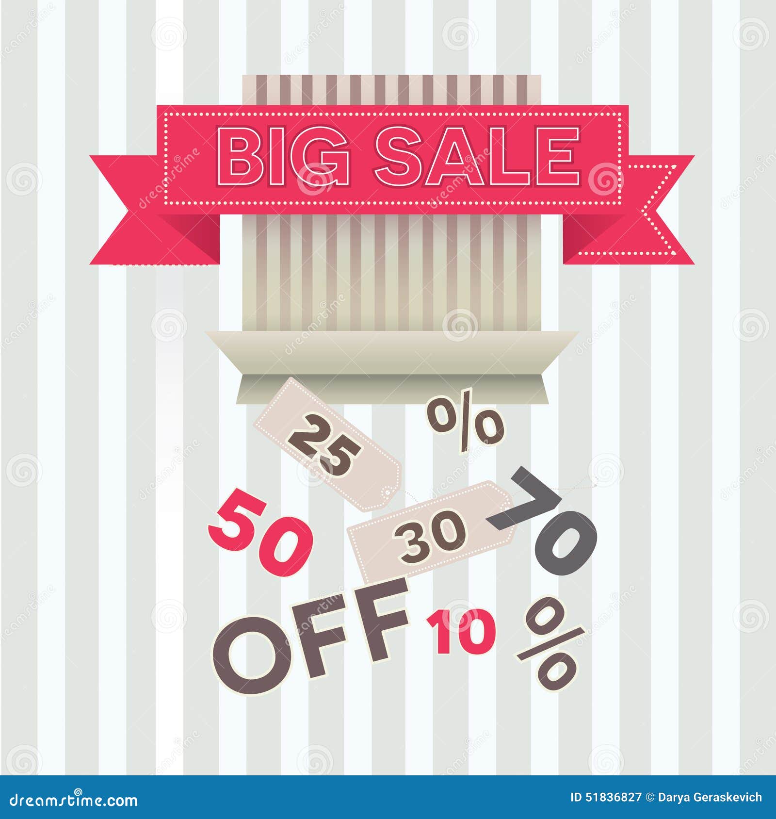 Big Sale stock vector. Illustration of market, poster - 51836827