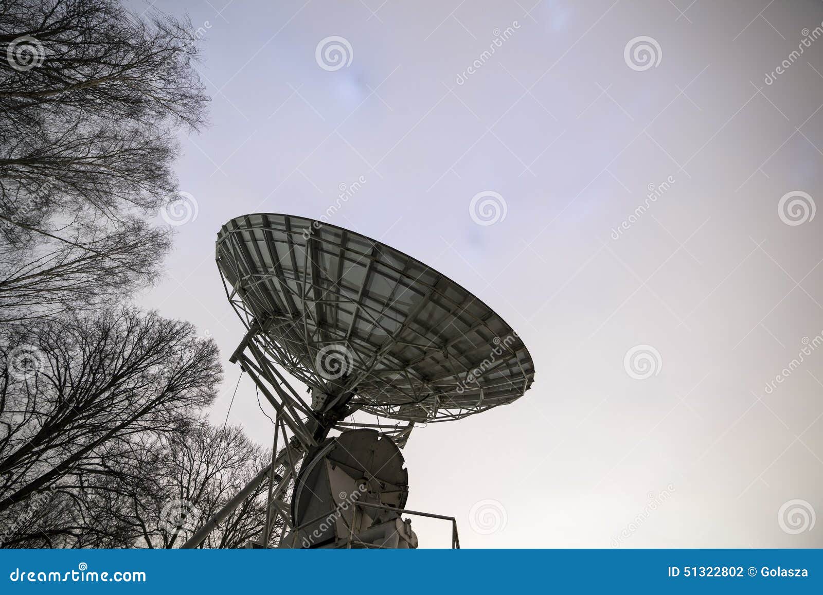 Big satellite dish. stock photo. Image of astronomy, equipment 51322802