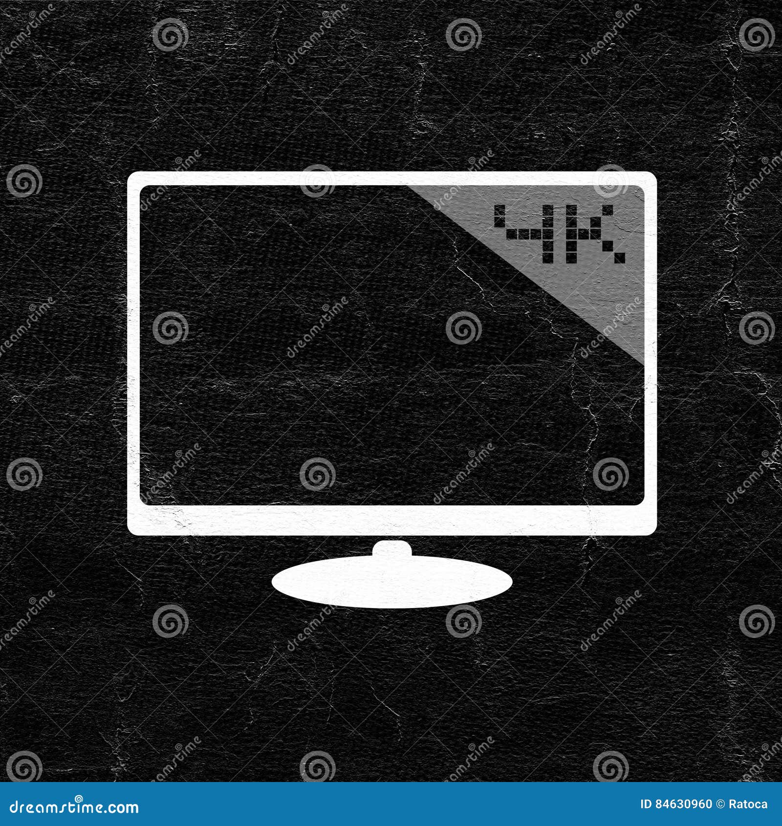 Big screen television stock illustration. Illustration of equipment