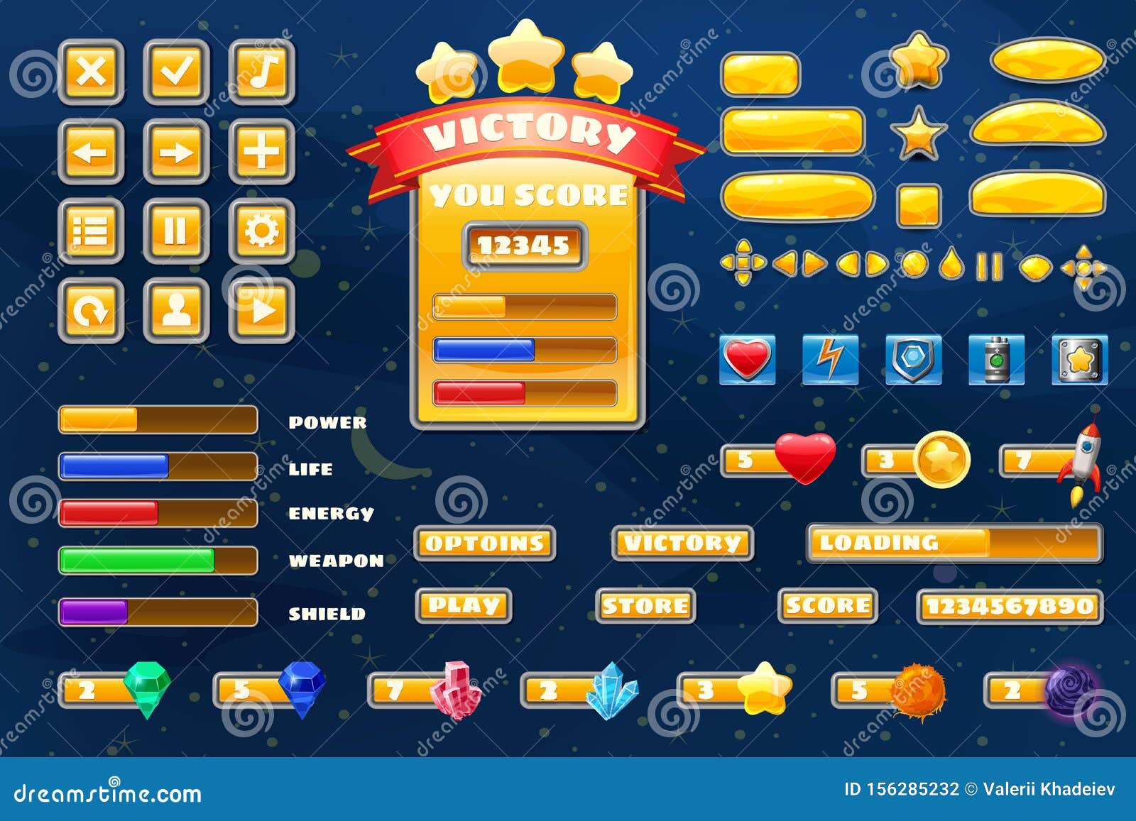 Big Set Buttons Icons Elements for Space Game Cartoon Casual Games and App. 2D Video Game UI Kit Icon for Mobile Games Stock Vector - Illustration of modern, element: 156285232 Big Set Buttons Icons Elements for Space Game Cartoon Casual Games and App. 2D Video Game UI Kit Icon for Mobile Games Stock Vector - Illustration of modern, element: 156285232