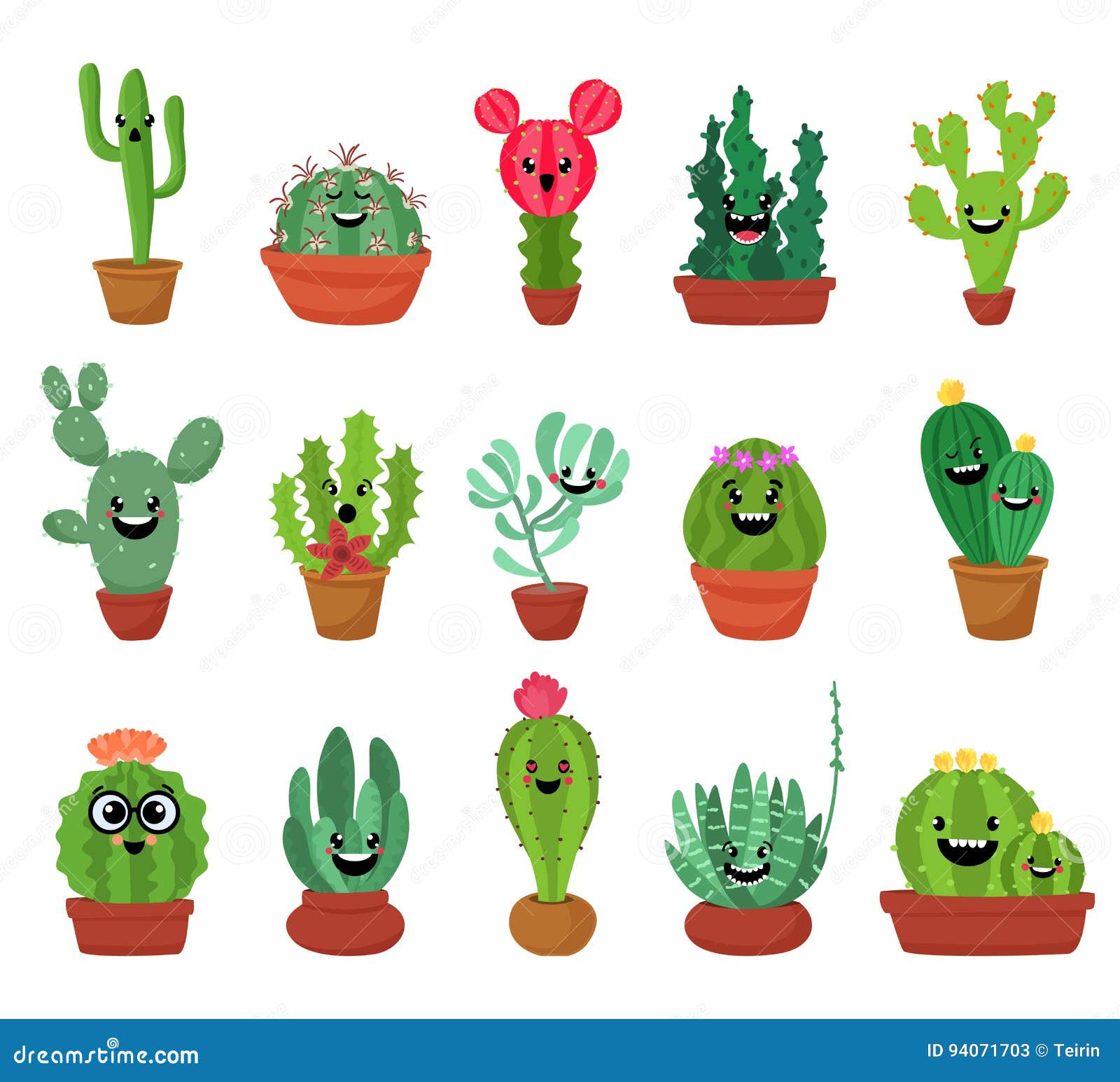 Download Cactus, Sticker, Cartoon. Royalty-Free Vector Graphic