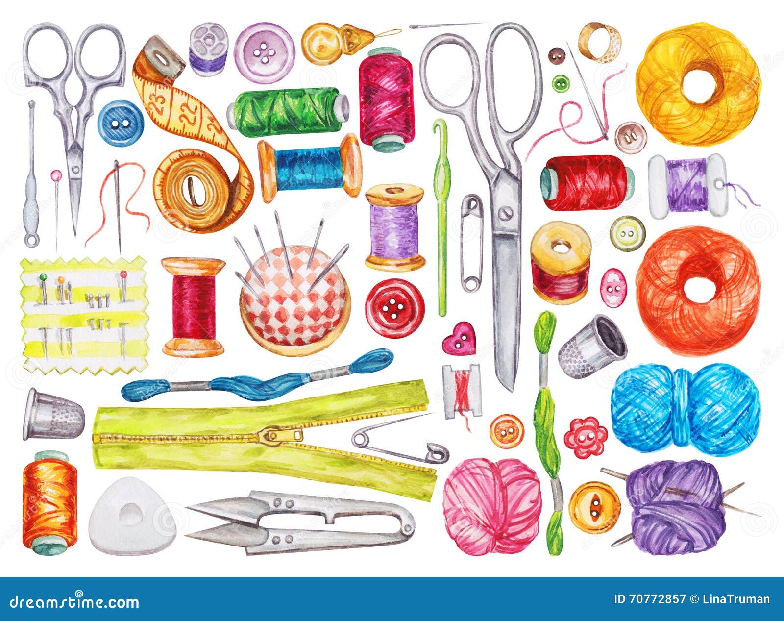 sewing tools and equipment clipart fish