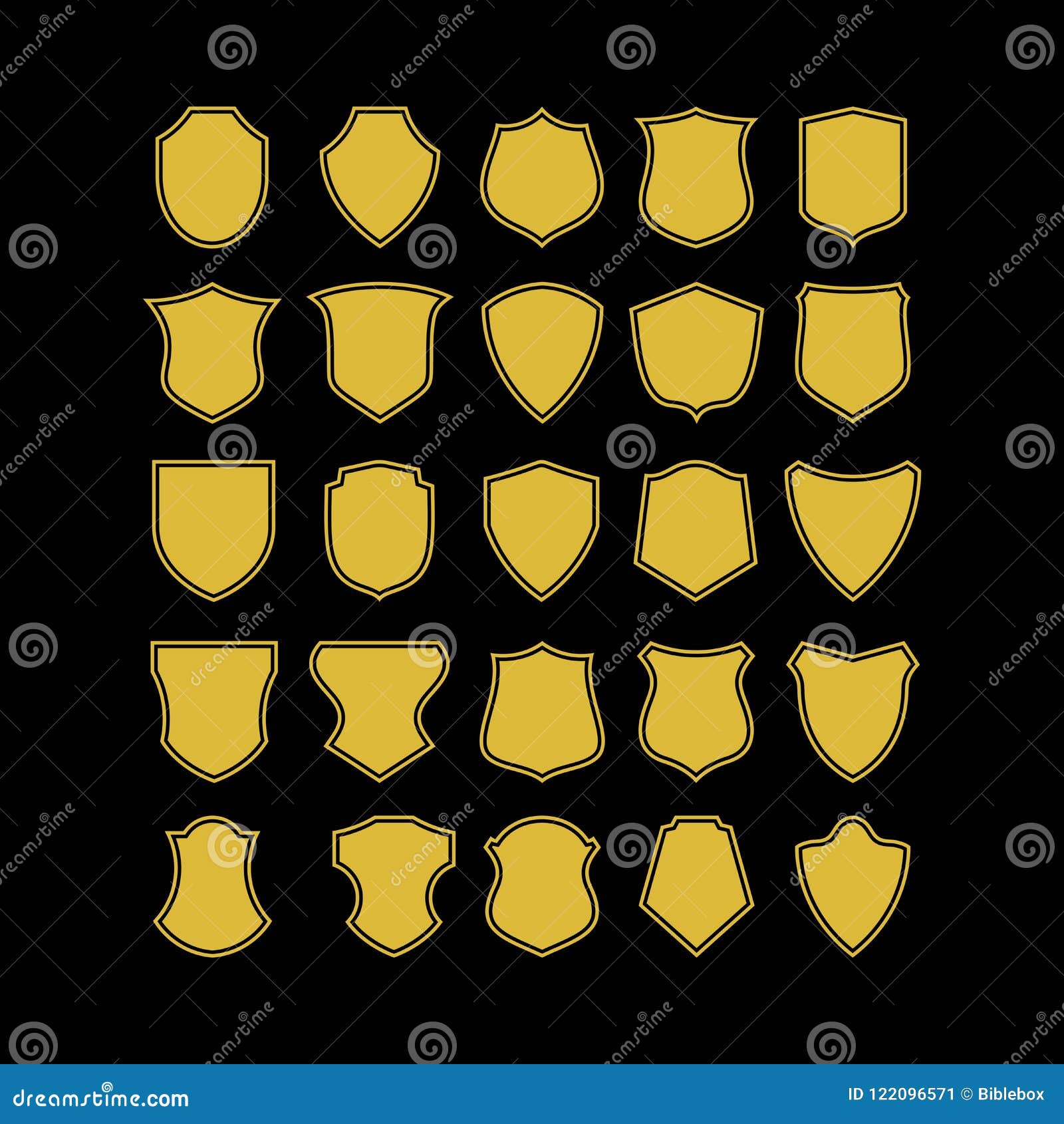 Big Set of Vector Badge Shapes, Collection of Design Elements for