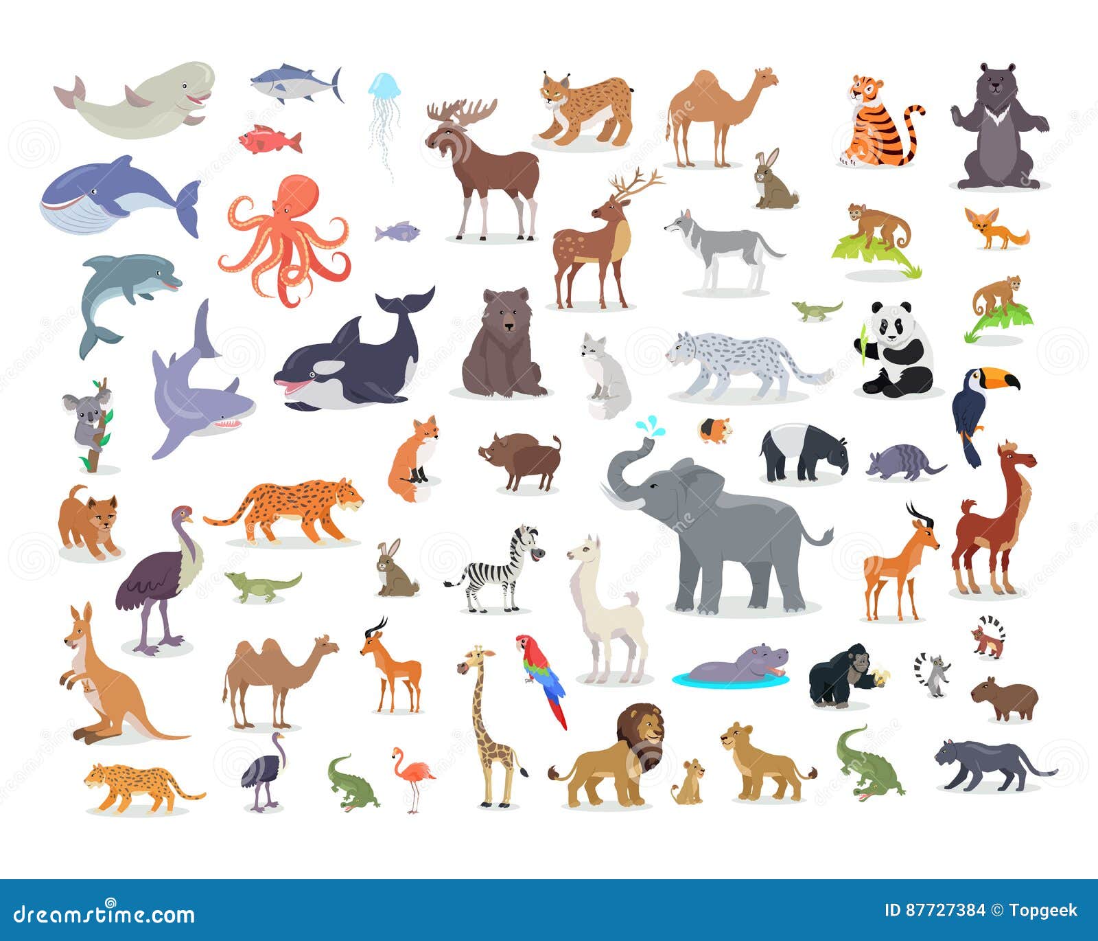 Big Set of World Animal Species Cartoon Vectors Stock Vector - Illustration of mammal, design: 87727384 Big Set of World Animal Species Cartoon Vectors Stock Vector - Illustration of mammal, design: 87727384