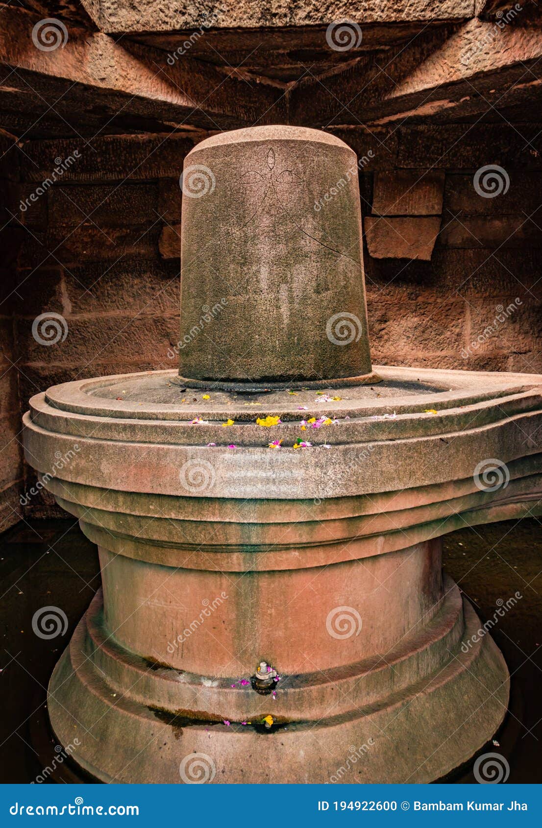 Big Shivlinga Hampi Single Antique Stone Art Close Up Shot from ...