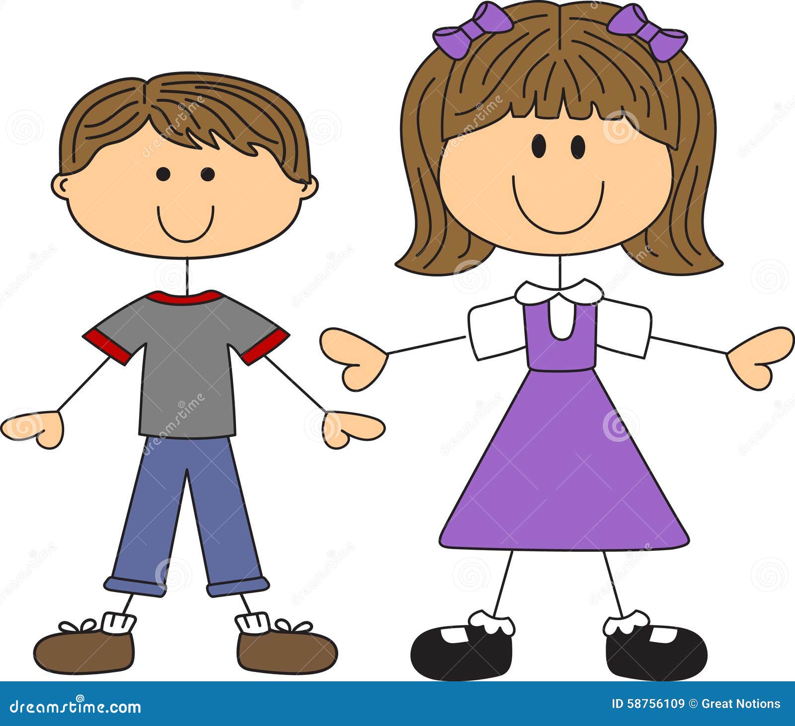 Royalty Free Stock Images: BIG SISTER LITTLE BROTHER. Image: 58756109