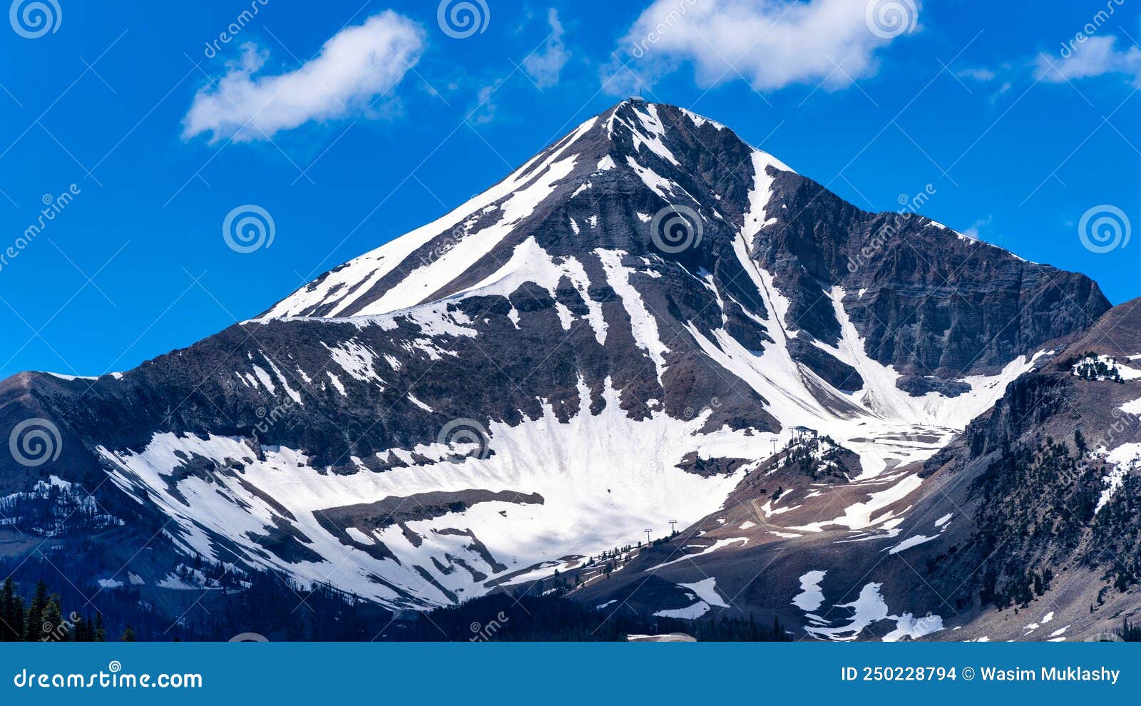 lone mountain at big sky, montana