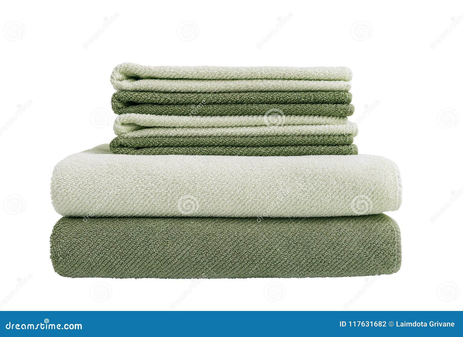 small white towels