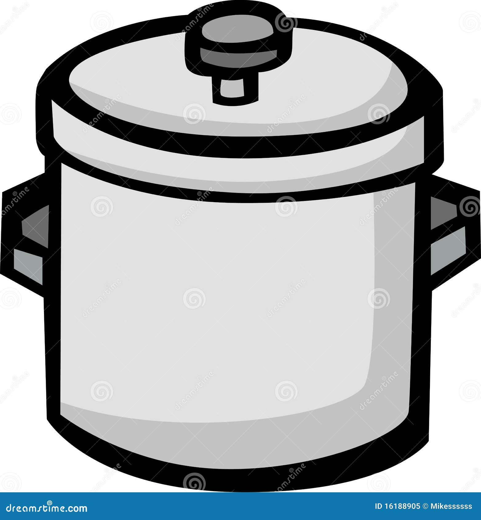 Big Stockpot Vector Illustration Stock Vector Illustration of handle
