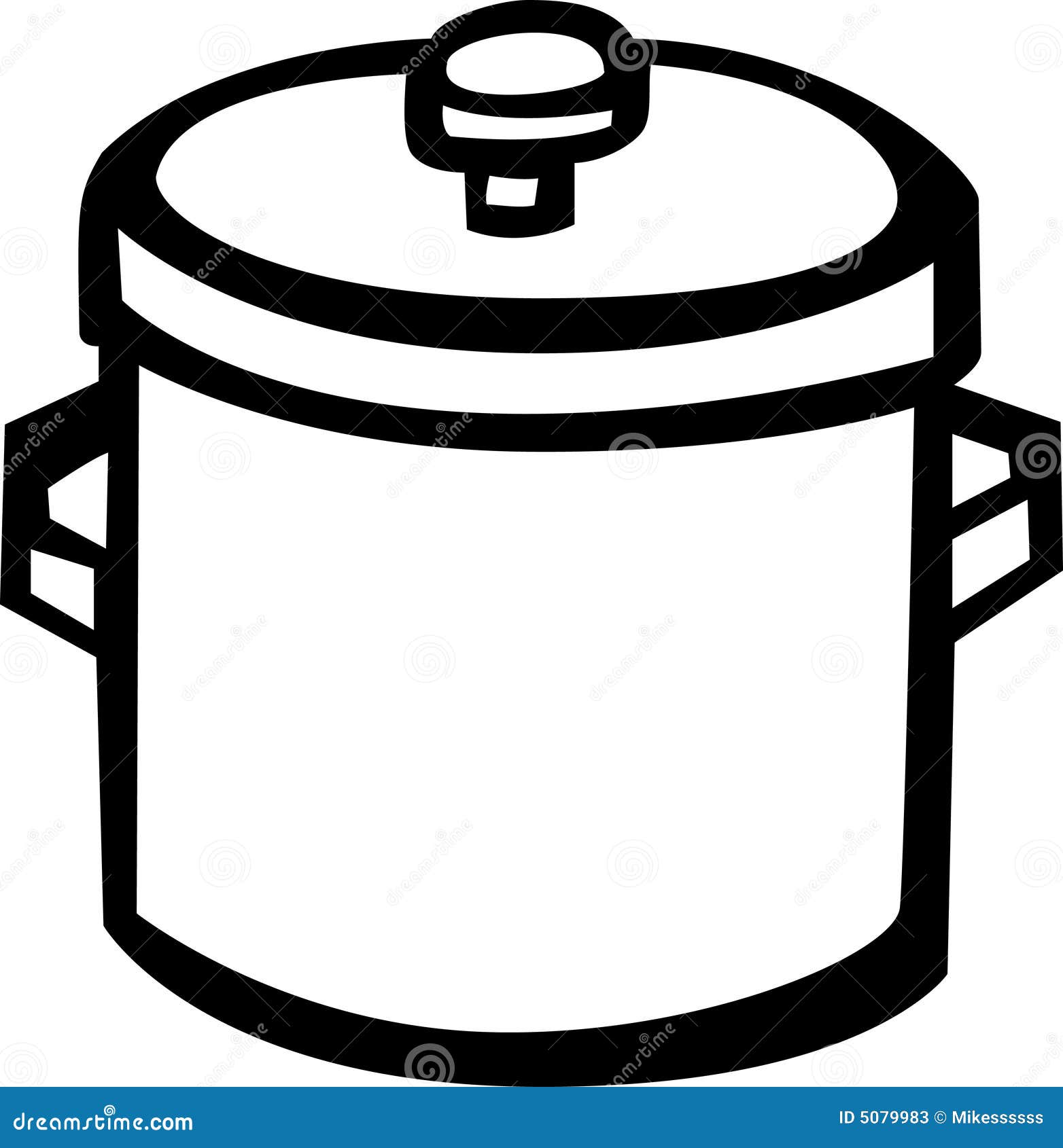 Big Stockpot Vector Illustration Stock Vector Illustration of