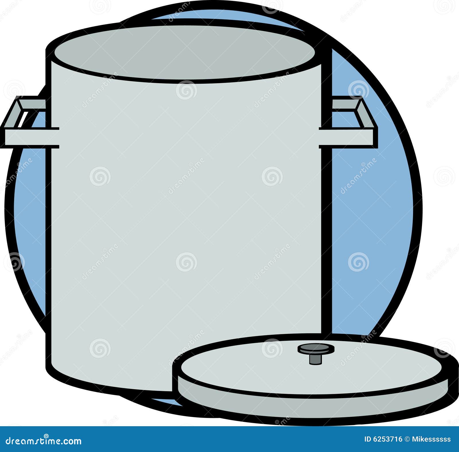 Big Stockpot Vector Illustration Stock Vector Illustration of