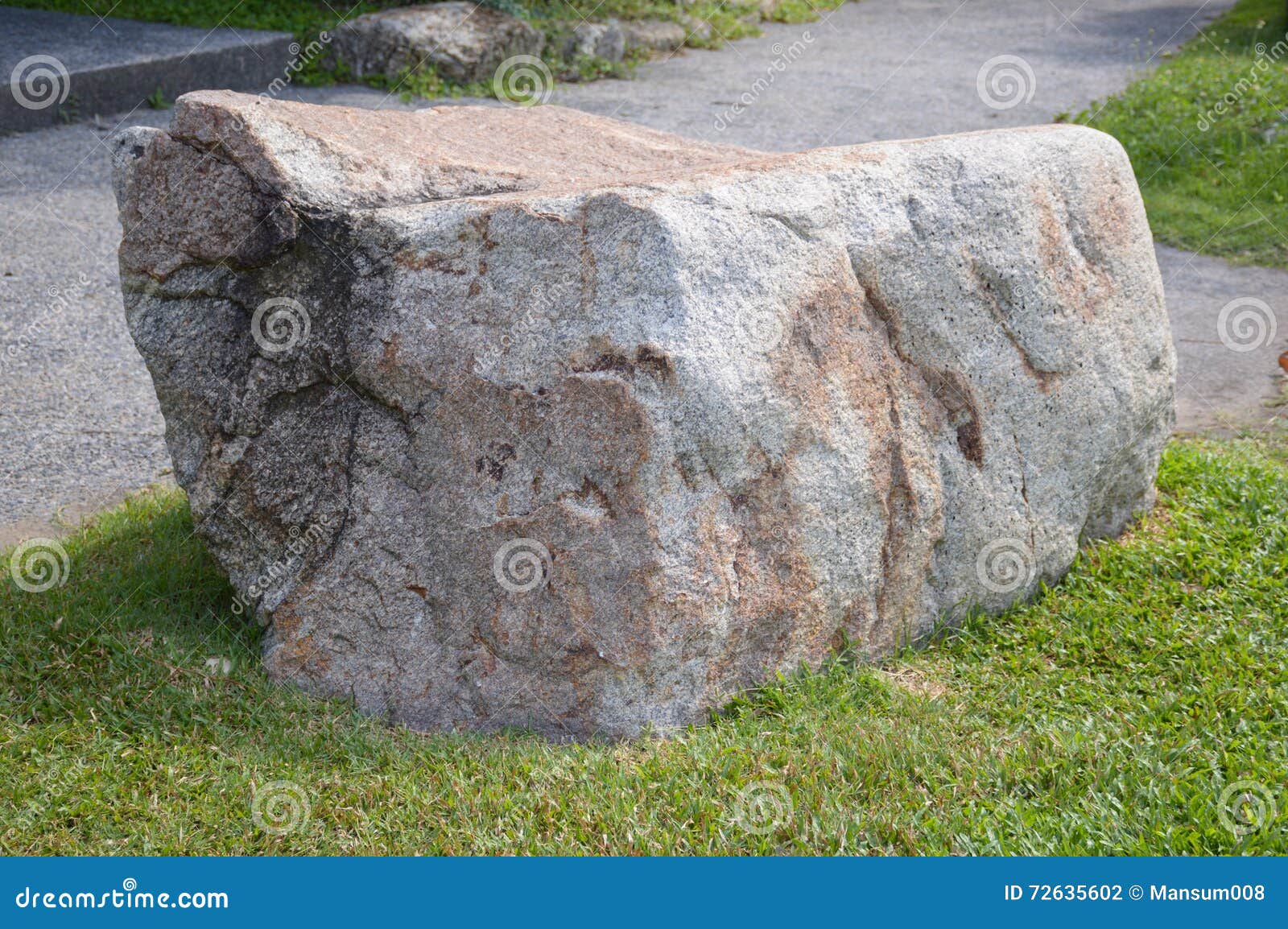 rekruttere ensom omgivet Big stone stock photo. Image of natural, close, nature - 72635602