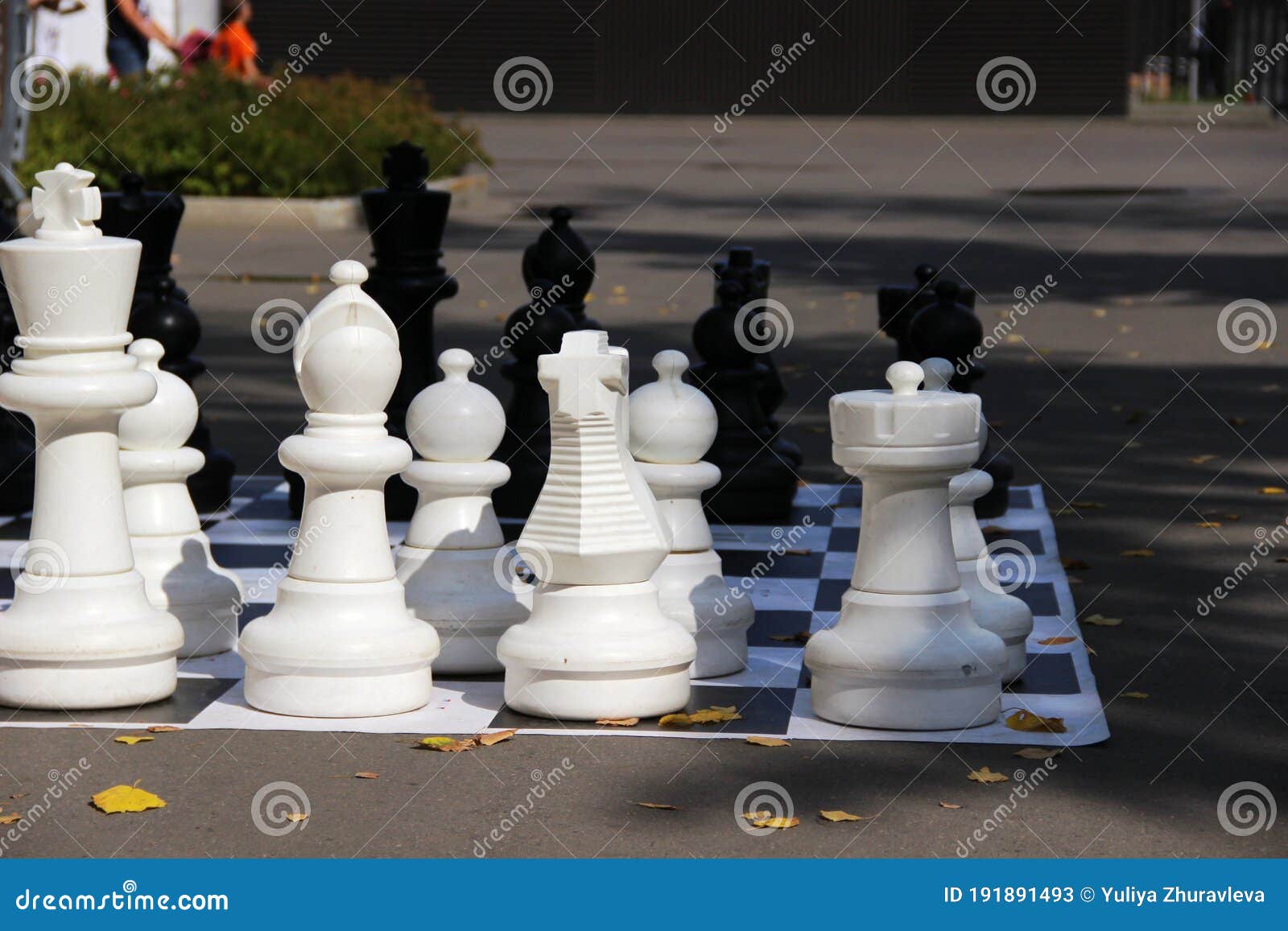 Big street chess pieces stock image. Image of large - 191891493