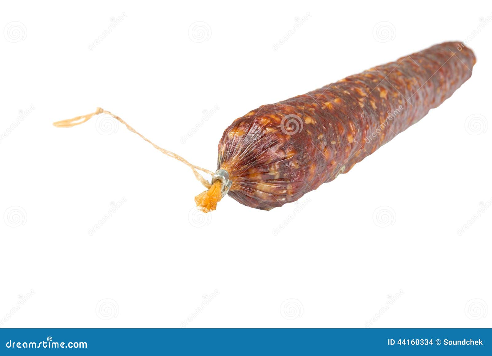 Big Summer Sausage with Rope Stock Photo Image of food, long 44160334