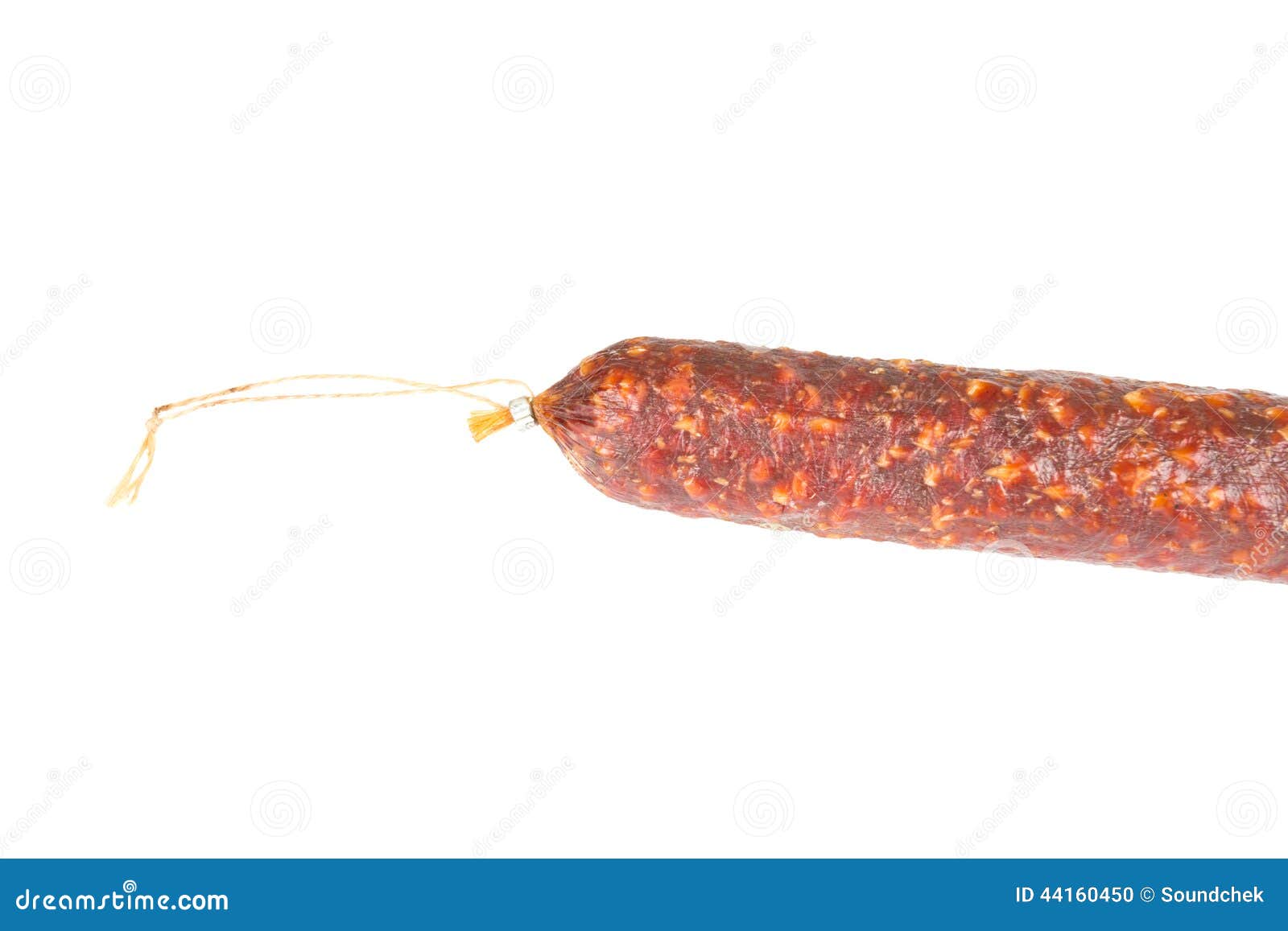 Big Summer Sausage with Rope Stock Photo Image of meal, meat 44160450