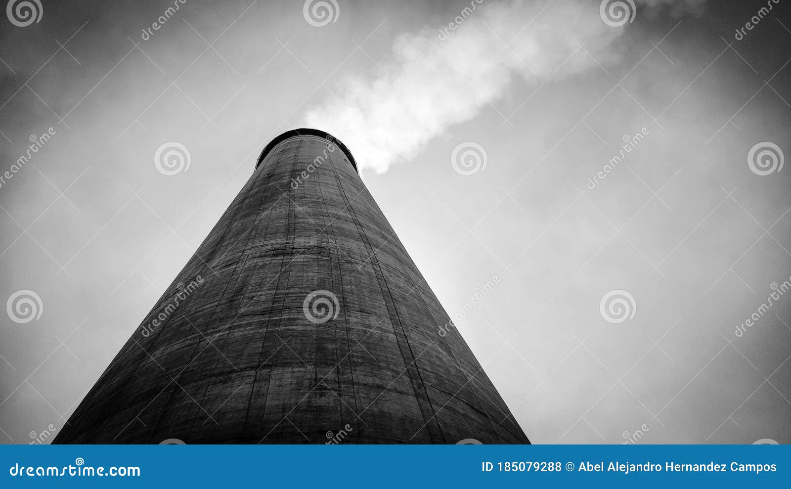 a big tower is the thermoelectric plant chimneys