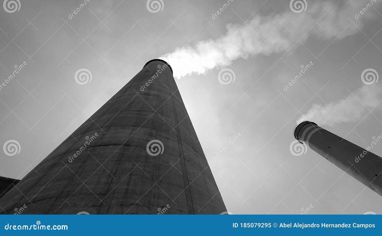 a big tower is the thermoelectric plant chimneys